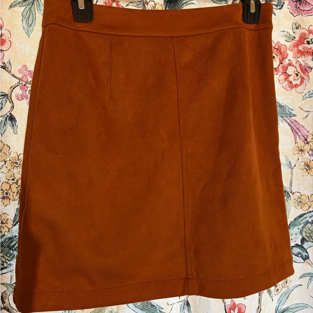 French Connection Rust Mini Skirt - Picture 5 of 7